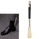 thumbnail image 3 of Zapatero Levantador de metal León Cabeza Cuerno de Madera Manijana Larga, 3 of 7