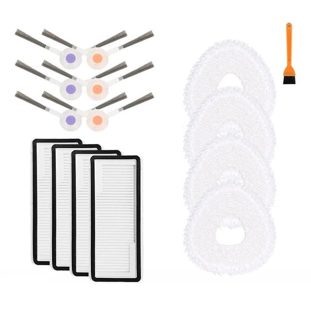 Para Freo X Ultra / J4 / J4 Lite Robot Aspirador Piezas Cepillo Lateral Filtro HEPA Almohadilla de trapeador Accesorios de repuesto