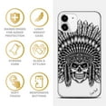 thumbnail image 4 of Caseyard TPU Clear Case for iPhone 13 Pro with Skull Feather design phone cover, 4 of 7