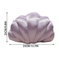 thumbnail image 3 of GFHFHITJ Throw Pillow Satin Seashell Shaped, 3D Conch Accent Cushion, Soft Decorative Shell Pillow for Sofa Bed Living Room Decor, 3 of 8