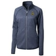 thumbnail image 2 of Women's Cutter & Buck Heather Navy Northern Arizona Lumberjacks Mainsail Sweater-Knit Full-Zip Jacket, 2 of 3