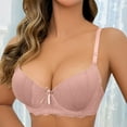thumbnail image 2 of Women'S Push Up Bra Multi Colored Bow Lace Small Push Up Bra Womens Bra For Everyday Comfort Pink 36, 2 of 5