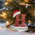 thumbnail image 6 of Mecorevxz Christmas Letter Ornament 2025,Letter Personalized Christmas Indoor for Christmas Tree Ornaments Pendant Hanging Decorations, DIY Hanging Christmas Ornaments (H), 6 of 7