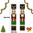 thumbnail image 2 of 1 Pair Nutcracker Christmas Porch Decorations Outdoor Soldier Model Hanging for Kids Home Party, 71" x 12", 2 of 7