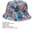 thumbnail image 3 of dianhelloya Bucket Hats Summer Fisherman Hat Floral Print Deep Double-sided Vintage Unisex Sunscreen Portable Rich Colors Summer Sun Hat Headwear, 3 of 5