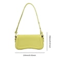 thumbnail image 3 of Bolso de cuero para axila para mujer Bolso de mano versátil Bolso tipo cartera informal (verde), 3 of 8