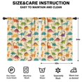 thumbnail image 2 of Blackout Kids Curtains,Colorful Dinosaur Assortment Pattern Childrens Insulated Curtains Set Of 2,Bedroom Essentials,Toddler Room Decor 42"x54", 2 of 5