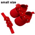 thumbnail image 2 of Zapatos de bebé niña suela suave Floral recién nacido infantil Mary Jane Flats vestidos de bautismo zapatos suela sandalias zapatos princesa zapatos Vhermosa 223450-2, 2 of 6