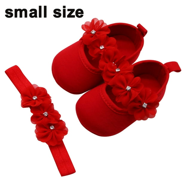 Baby Girl Shoes Soft Sole Floral Newborn Infant Mary Jane Flats Baptism Dresses Shoes Soled Sandals Shoes Princess shoes