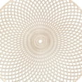 thumbnail image 4 of Dsscvnef European Hollow Placemat with Spiral Fan Flower Design Hot Gold Circular Dining Table, 4 of 9