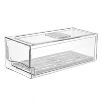 Refrigerator Organizer Bins with Pull Out Drawers Fridge Produce Drawer Set for Save Vertical Space
