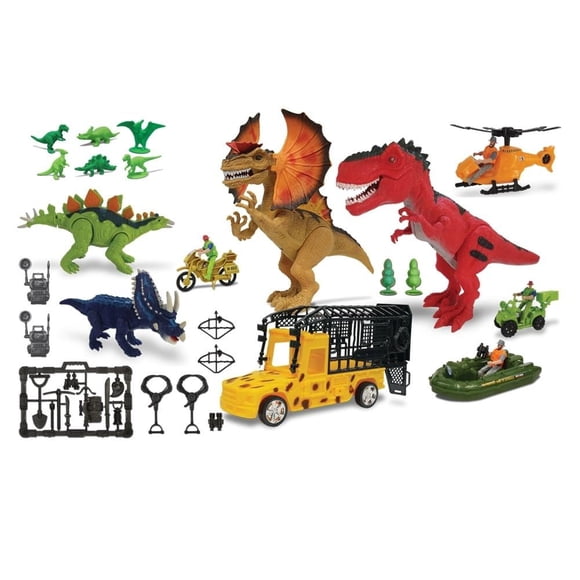 Set Jumbo de Dinosaurios Adventure Force Luz y Sonido 38 Piezas