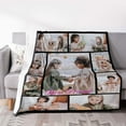 thumbnail image 4 of Custom Blanket with Photos Customized Blanket Personalized Blanket Gifts for Mom, Dad,Christmas, Birthday(1-Photo, 72 * 54in), 4 of 6