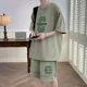 thumbnail image 2 of Camisetas blancas, pantalones cortos, trajes para hombre, alfabeto, deportes, novedades, tendencias a juego, disfraces, conjuntos para hombre, ropa de verano XL, pantalones, novedad, 2 of 5