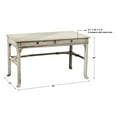 thumbnail image 4 of Uttermost Bridgely Mango Wood and MDF Wood Aged Writing Desk in White/Brass, 4 of 5