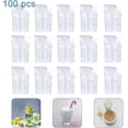 thumbnail image 3 of 100 bolsas desechables de plástico para bebidas de 500 ml, bolsas dispensadoras con boquillas y embudos independientes, bolsas de vino transparentes, bolsas de embalaje de bebidas admite serigrafía, 3 of 6