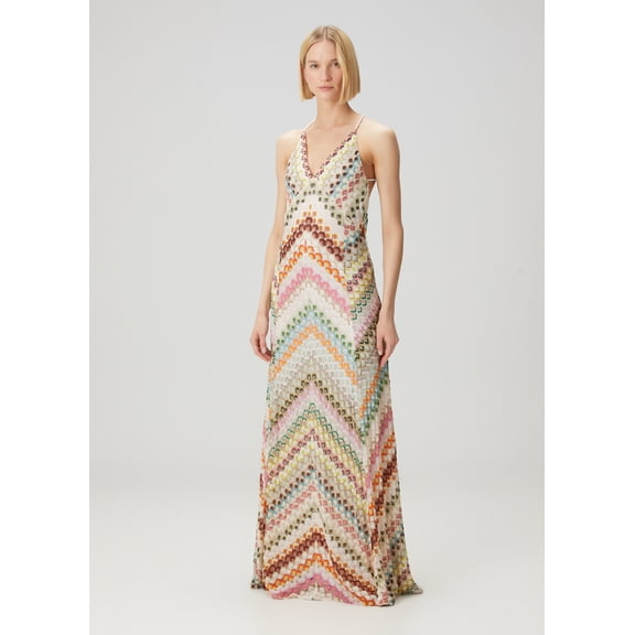 2026 New Hand-Crossed Dress with Patchwork Long Gown and Lace Slip Dress