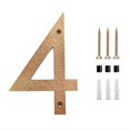 thumbnail image 1 of 8inch Modern Floating House Numbers Large Black Shadow Home Address Garage Gate, 1 of 10