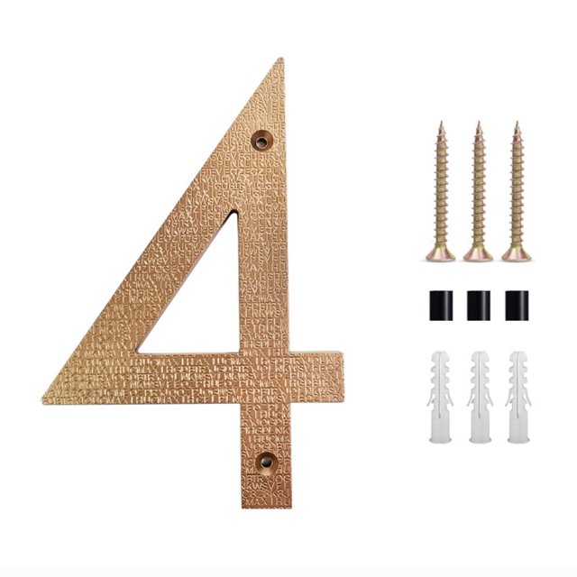8inch Modern Floating House Numbers Large Black Shadow Home Address Garage Gate