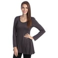 thumbnail image 5 of Women's Long Sleeve Scoop Neck Tunic Top, 5 of 5