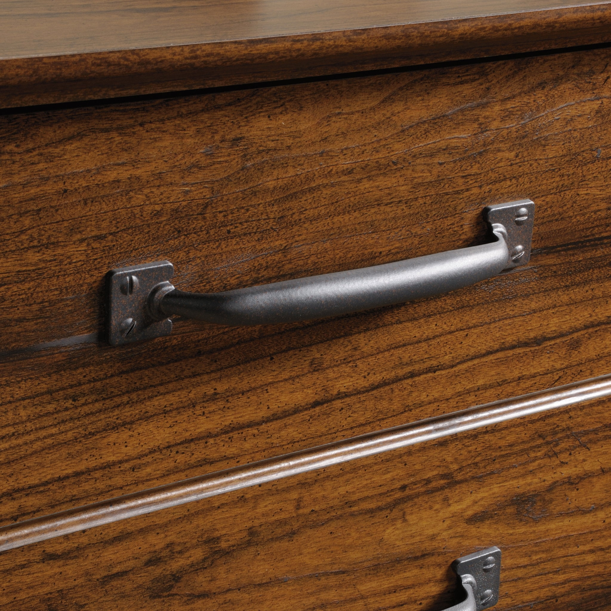 Sauder Carson Forge Lateral File Cabinet, Washington Cherry Finish