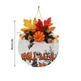 thumbnail image 2 of Halloween Decorations Clearance Sale  Halloween Hanging Sign Decoration Wreath Maple Leaf Wall Hanging Scene Layout Door Hanging Decoration, 2 of 2