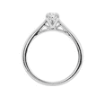 thumbnail image 3 of Unique Moments 0.50 Carat Lab Grown Pear Solitaire Diamond Engagement Ring 10K White Gold, 3 of 6