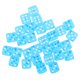 thumbnail image 2 of 100 piezas de dados D6 de seis caras mm, troquel translúcido redondeado estándar de Azul Yotijar D6 Dice Board Game, 2 of 10