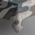 thumbnail image 3 of Beige Blue Camo Mixed Shapes Pattern Rectangle Tablecloth 60"x84",Waterproof Polyester Rectangle Table Cloth, Wipeable Spillproof Polyester Tablecloth for Dining, Camping, Indoor and Outdoor, 3 of 5