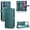 Green, variant on Polka Dot Wallet Case Motorola Moto G 5G 2025 Card Slots, Wrist Strap & Stand Black