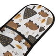 thumbnail image 2 of Dailycode Double Sided Oven Mitt with Loop Heat Resistant Kitchen Long Potholders 7" x 35" Cute Bears and Tree, 2 of 6