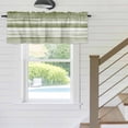 thumbnail image 5 of Abstract Waves Valances for Windows, Rod Pocket Kitchen Valance Curtains - Soft & Washable Small Window Treatment for Living Room, Bathroom, Stripes Watercolor Ombre Sage Green 42x12inch, 1 Panel, 5 of 9