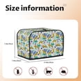 thumbnail image 5 of Daiia Summer Leopard Pattern 2 slice Toaster Cover, Toaster Appliance Dust-proof Cover For Kitchen Small Appliance Dust Cover and Fingerprint Protection, 5 of 7