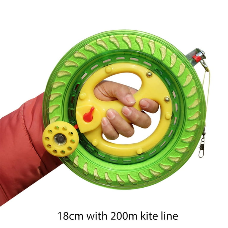 Outdoor Kite Line Winder Winding Reel Grip Wheel with Flying Line Kite Line Winding Wheel for Children Adults, adult Unisex, Size: 18CM+200 Rice