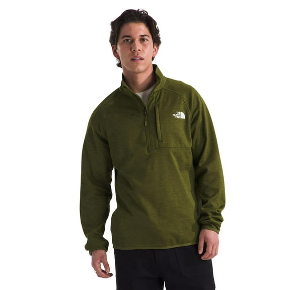 The North Face Men's Canyonlands ½ Zip Pullover Sweatshirt, Forest Olive Heather, Small