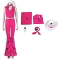 thumbnail image 1 of Barbie Movie Fantasy mujer y niña, disfraz de Cosplay, Top rosa, pantalones, uniforme, Halloween, fiesta de carnaval, disfraz, moda, 2023, 1 of 4