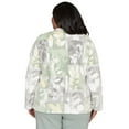 thumbnail image 2 of Alfred Dunner Womens Plus-Size Leaf Patchwork Cozy Knit Jacket, 2 of 4