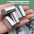 thumbnail image 3 of Luckkyme - Engarzado de cable de aluminio para cable y cuerda de alambre de doble virola de 3/8" de diámetro (paquete de 14), 3 of 5