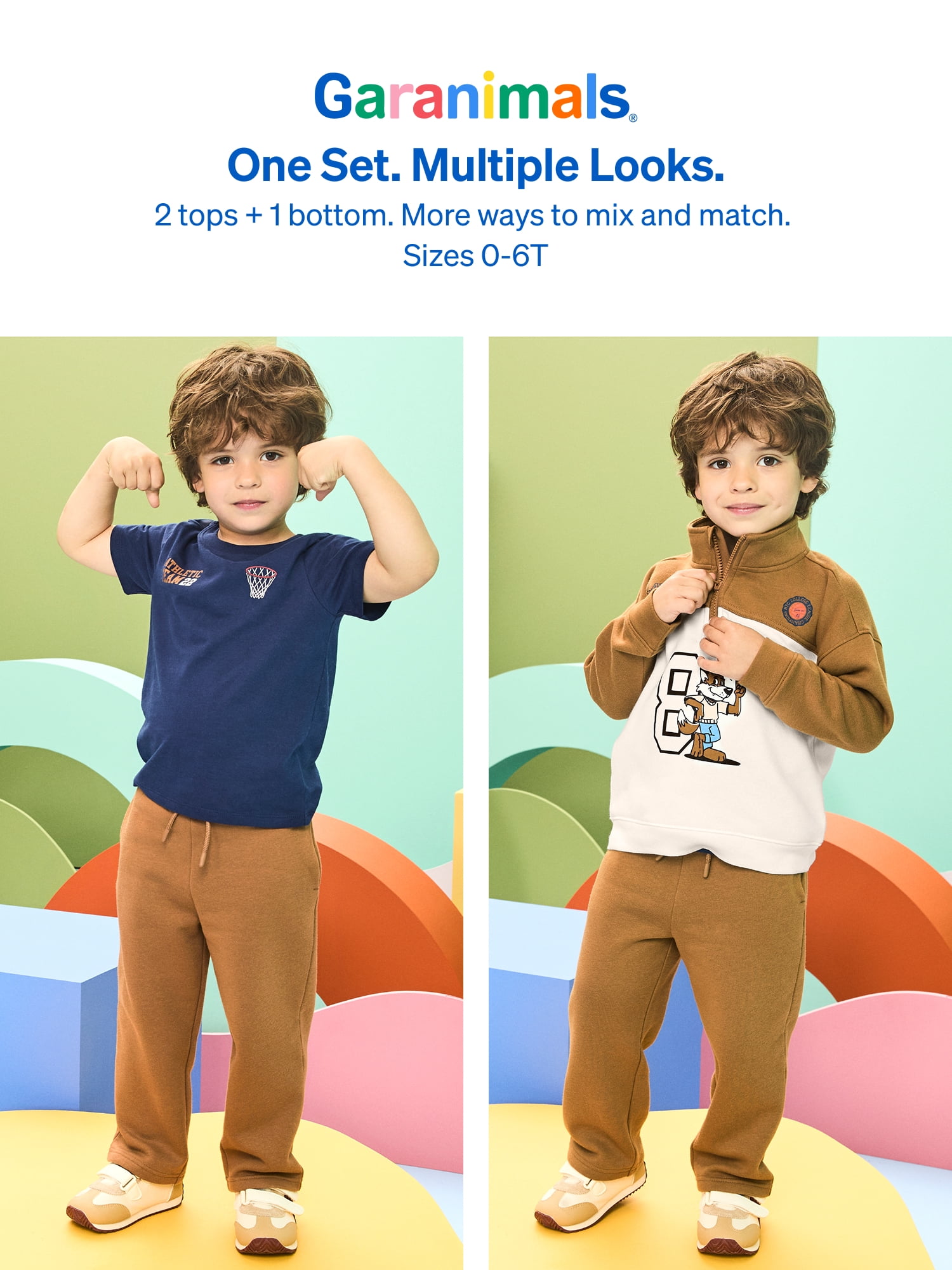 Garanimals Baby & Toddler Boy 3-Piece Outfit Set, Sizes 0-6T