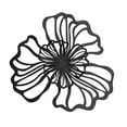 thumbnail image 1 of Decoración de pared de hierro, decoración floral para colgar en la pared, decoración para el hogar y la oficina, adorno de pared de estilo moderno, ar Negro Grande, 1 of 8