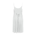 thumbnail image 7 of Xaqiouau Womens Solid Spaghetti Strap Mini Dress Backless Casual Summer Loose Swing Dress Sleeveless Beach Vacation Sundress, 7 of 7