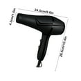 thumbnail image 3 of Hair Dryer, Fast Drying Travel Hair Dryer, Low Noise Hair Dryer, For Straight And Curly Hair, Negative Ion Technology, Ergonomic Folding Handle, Portable, Overload Protection, 3 of 6