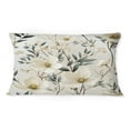 thumbnail image 2 of Designart "Blue White Daffodil Unity" Floral Printed Throw Pillow, 2 of 5