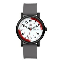 Blekon Nurse Watch Scrub Colors, Red Pulsometer, Easy Read Dial Female Adult Design, Water Resistant