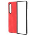 thumbnail image 3 of Leather Phone Cover, Scratch Proof Shockproof Precise Cutting Practical Phone Protective Cases  for   Z Fold 3 Black,Red,Blue,Brown, 3 of 8