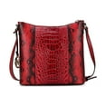 thumbnail image 6 of MKF Collection Meline Faux Crocodile and Snake Embossed Vegan Leather Women's Shoulder bag by Mia K, 6 of 24