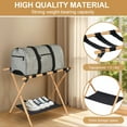 thumbnail image 4 of golytefs Bamboo Luggage Rack Foldable Suitcase Stand with Nylon Straps Suitcase Holder, 4 of 9
