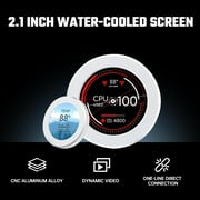 2.1in AIO Display Screen Upgrade Kit LCD Screen CPU Temp Monitor for CPU Liquid Cooler, Computer Accessories PC Parts