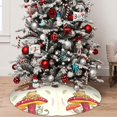 thumbnail image 5 of Rateoe Frog Sitting On Mushroom Print Christmas Tree Skirt 48" for Xmas Holiday New Year Party Circle Tree Mat Ornaments Decoration, 5 of 7