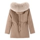 thumbnail image 3 of Chaquetas y abrigos casuales con capucha y manga larga para mujer, abrigo con bolsillo y cremallera, chaqueta larga de invierno de algodón con plumón y manga larga para mujer, 3 of 6